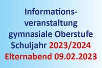 Infoabend Gym-Oberstufe