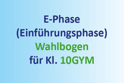 Wahlbogen für die E-P GYM Wahlbogen für die E-P GYM