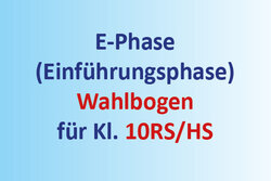 Wahlbogen RS/HS Wahlbogen RS/HS