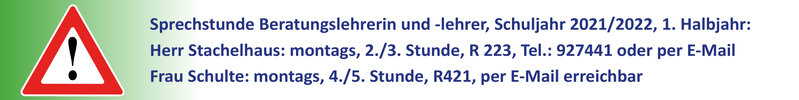 Sprechstunde Beratungslehrer